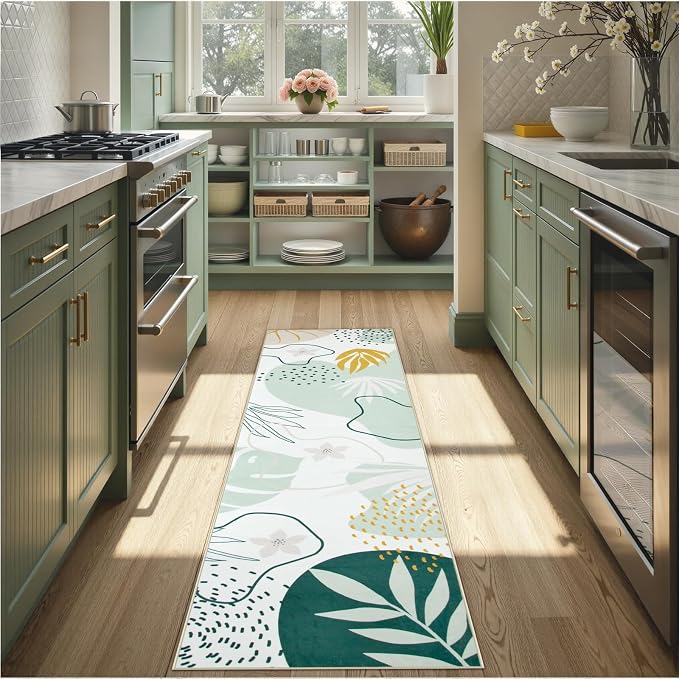 Lahome Green Hallway Runner - Image 3