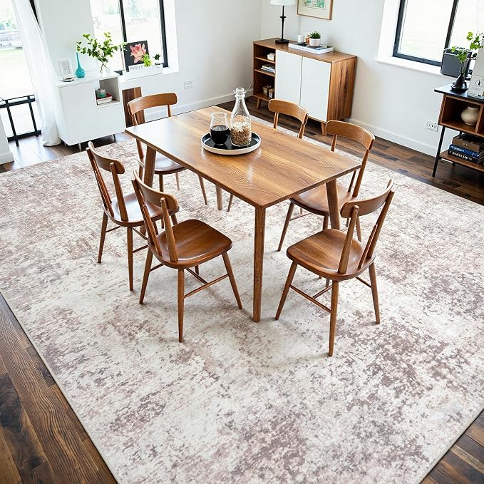 Area Rugs 9x12 Living Room: Large Soft Washable Rug Modern Abstract Anti-Skid - Image 7