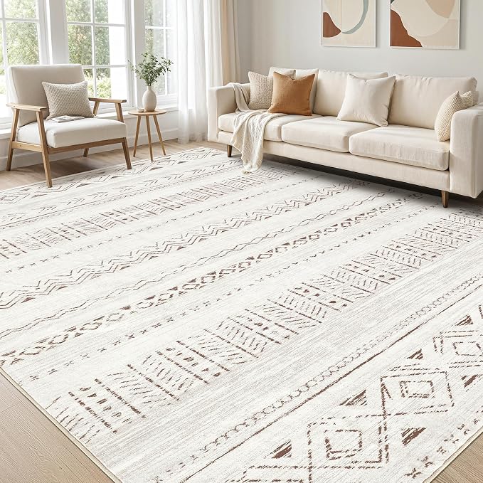 cotiled 6x8 Area Rugs Living Room Rug: Washable Boho Rugs by COTILED