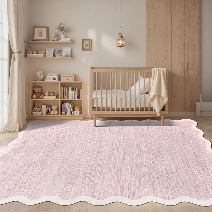 GarveeHome Scalloped Washable Rug 6x9 Area Rugs - Image 2