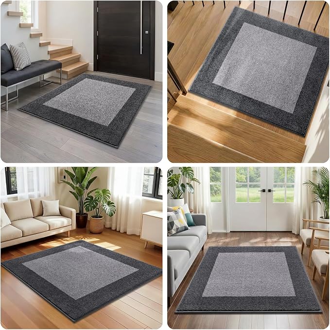 Washable Area Rug 48" x 48", Non Slip Kitchen Rug - Image 2