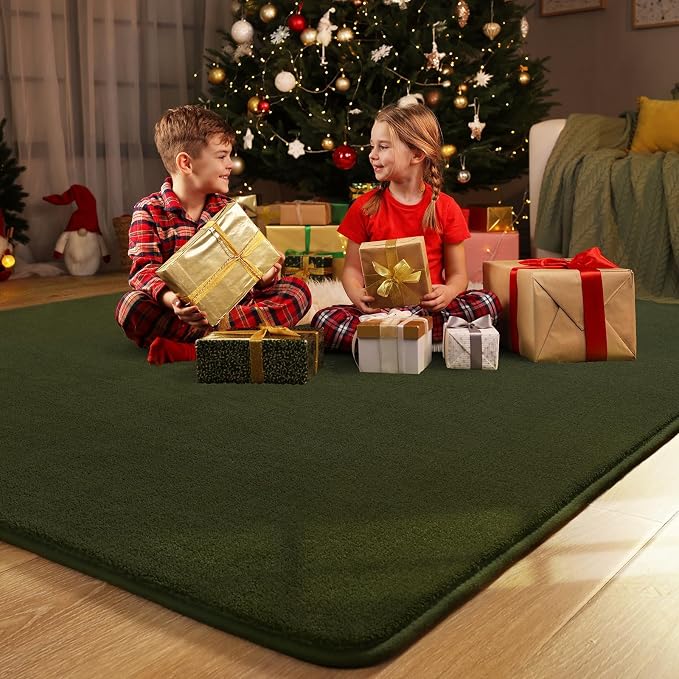 Amearea Large Modern Area Rugs for Bedroom Living Room, 8x10 Feet Olive Green - Image 8