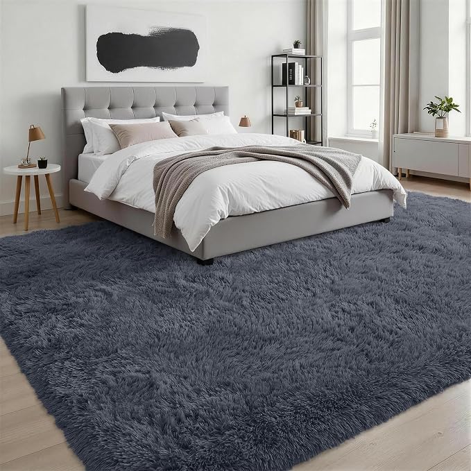 Fluffy Area Rugs 9x12 Living Room Bedroom: Ultra Soft Shag Rug Upgrade Non-Slip - Image 3