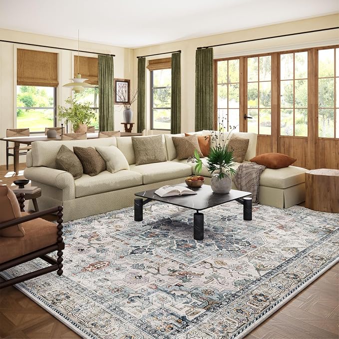 palohom 10x12 Area Rugs for Living Room: Large Area Rug Washable Stain by palohom