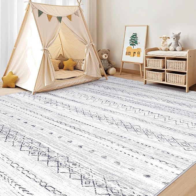 cotiled 7x9 Area Rugs Living Room Rug: Washable Boho Rugs - Image 8
