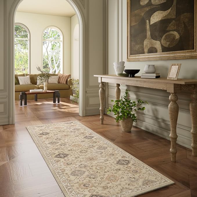 Machine Washable Hallway Runner Rug: 2'6"x8' Kitchen Rugs Stain Resistant Non - Image 6