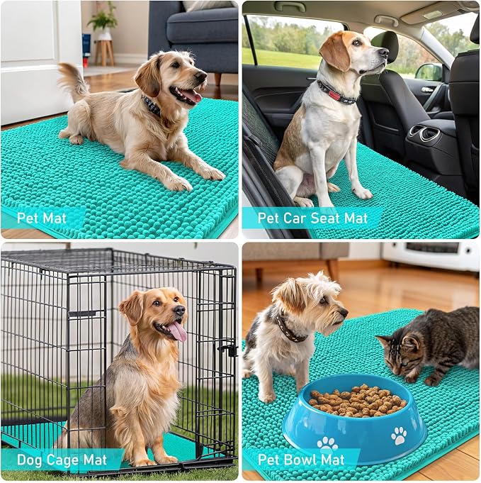 OLANLY Dog Door Mat for Muddy Paws 40x24, Absorbs Moisture and Dirt, Absorbent - Image 7