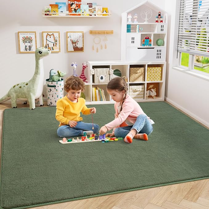 Amearea Large Modern Area Rugs for Bedroom Living Room, 5x8 Feet Sage Green - Image 4