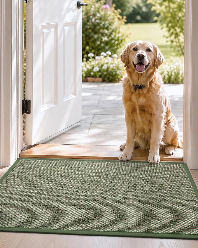 DEXI Ultra Thin Entryway Indoor Door Mat 24x36, Non Slip Rubber Backing Inside - Image 9