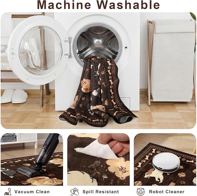 DUKINO 2.6x8 Washable Runner Rug - Image 7