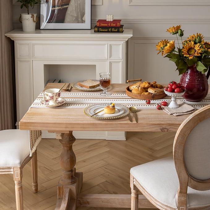 Caflife Boho Table Runner 90 Inchs Long, Dining Room Home Decor - Image 7