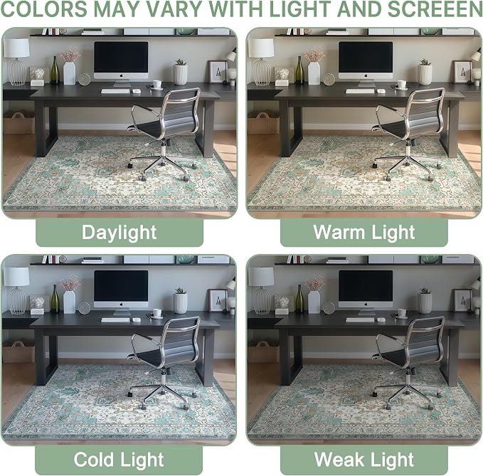 36"x48" Office Chair Mat for Hardwood Tile Floor, Under Desk Carpet Protector - Image 6