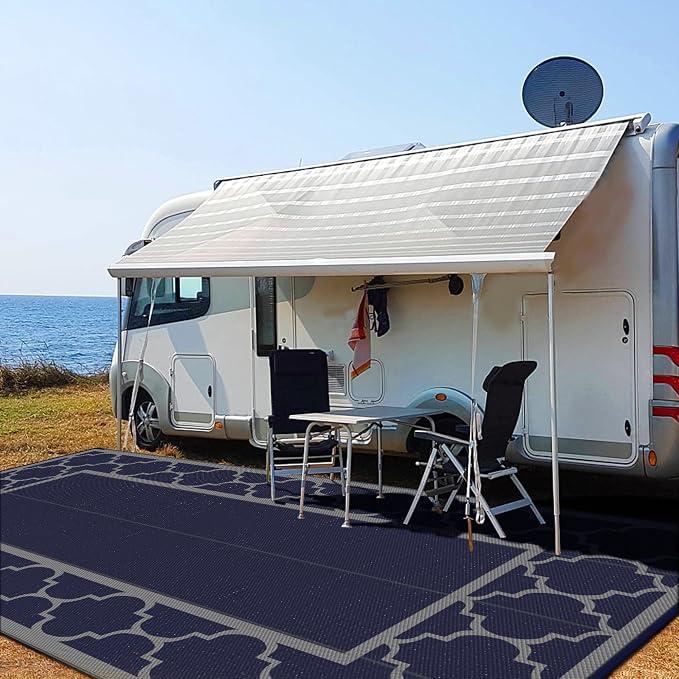 GENIMO 10 'x20 ' Outdoor Rug for Patio Clearance, Waterproof Indoor Outdoor - Image 4