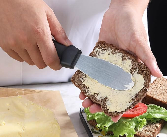 New Star Foodservice Plastic Handle Stainless Steel Butter Spreader - Image 7