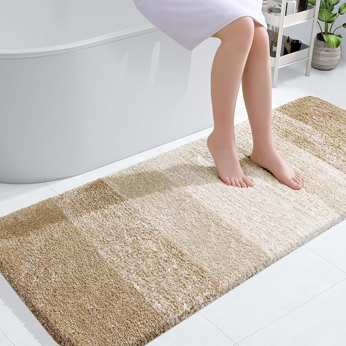 OLANLY Large Bathroom Rugs Mat 45x27, Extra Soft Absorbent Microfiber Bath Rugs by OLANLY