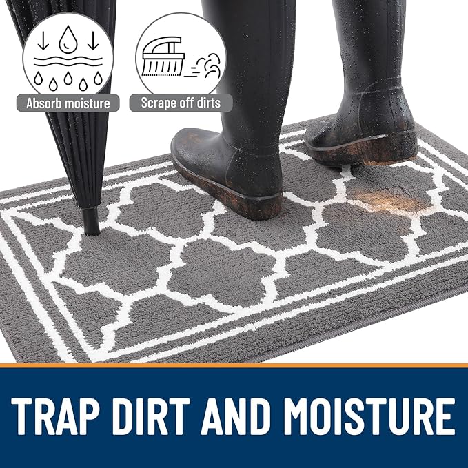 Buganda Runner Indoor Door Mat, Dirt-Resistant and Absorbent Doormat, Low - Image 2