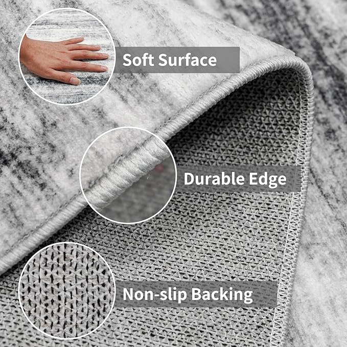 Large Runner Rugs for Hallway 4x18: Non-Slip Washable Wide Carpet - Image 4
