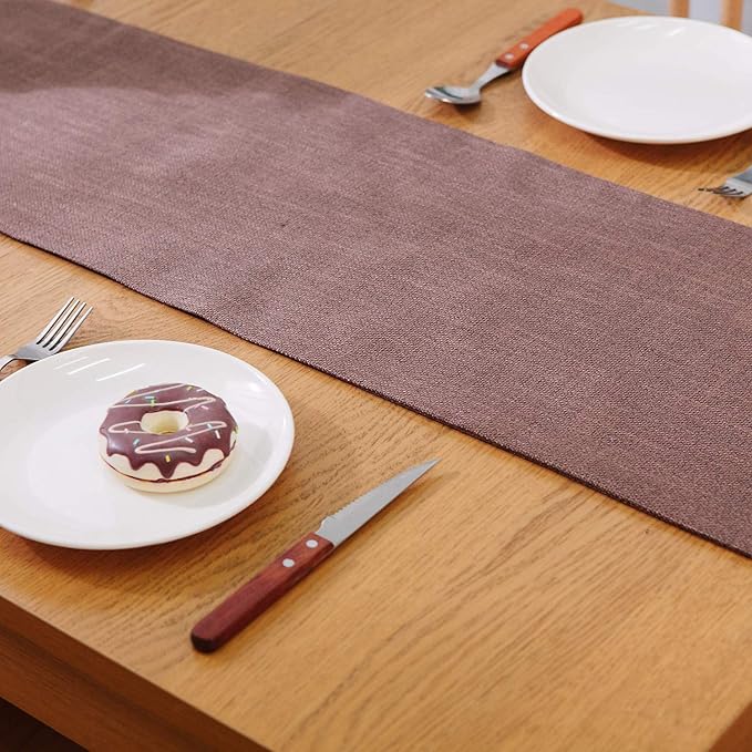 2 Piece Fabric in 1 Dining Table Runner 12 x 90 inches Living Room Dinner - Image 5