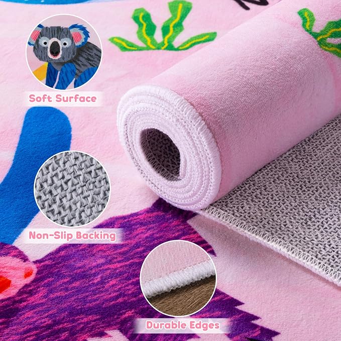 3x5 ABC Classroom Rug for Kids Playroom, Alphabet Rug - Image 6