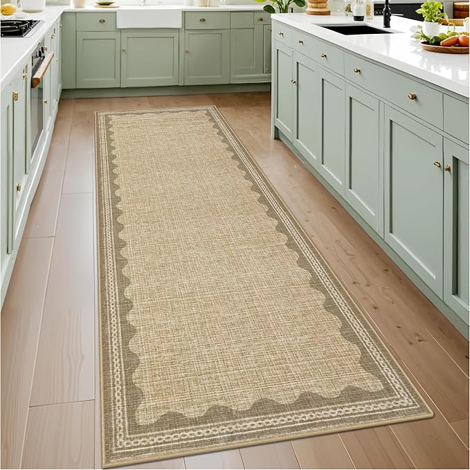 GarveeHome Scalloped 2x10 Runner Rug - Image 4