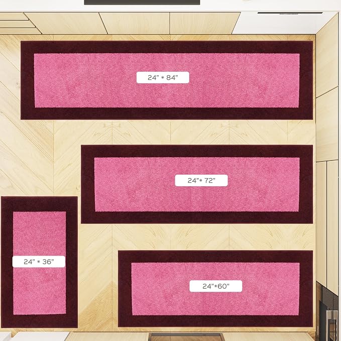 Machine Washable Kitchen Rug 24" x 70", Non Slip Kitchen Mat - Image 5