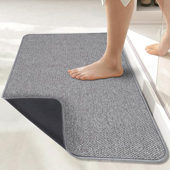 Bosap Bath Mat, Ultra Thin Bathroom Runner Rugs, Large Bath Mats - Image 7