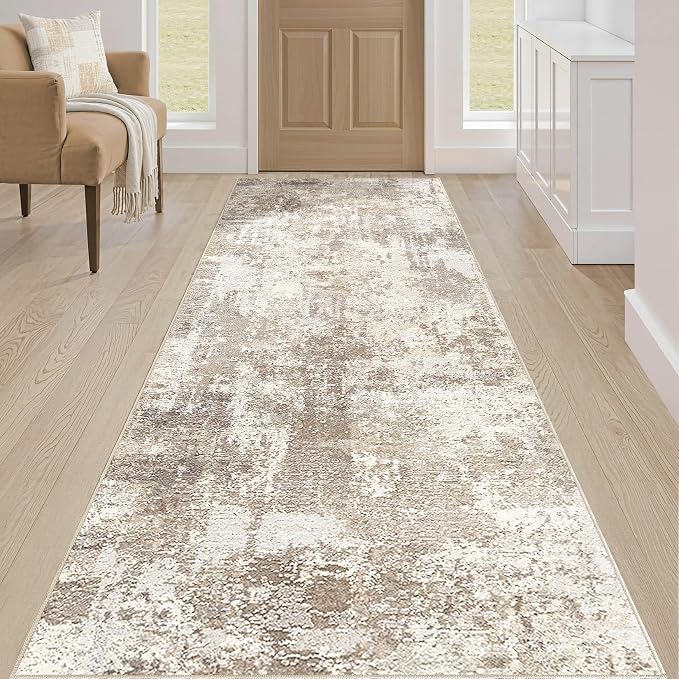 Runner Rug Kitchen Washable Rugs: 2x6 Non-Slip Abstract Soft Modern Stain - Image 4