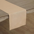 Solino Home 100% Linen Table Runner Beige, Classic Hemstitch 14 x 108 in | by SolinoHome