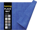 Faux Leather Heat Resistant Placemats 6 Packs, Waterproof Wipeable Dining PU by homing