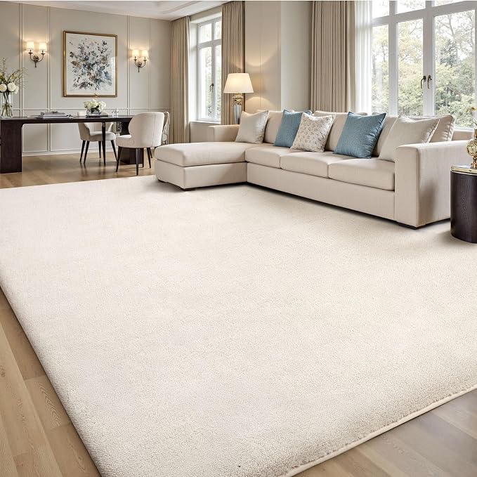 Sour Lemon 10x14 Area Rugs for Living Room, Soft Large Area Rug Fluffy Rugs for by SourLemon