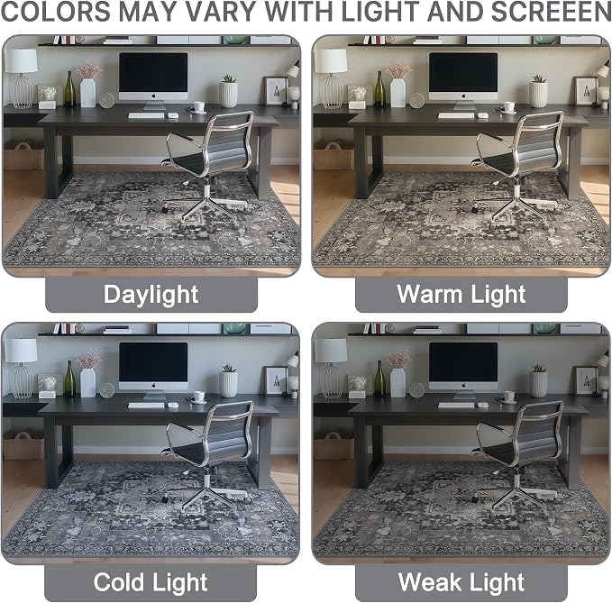 30"x48" Office Chair Mat for Hardwood Tile Floor, Under Desk Carpet Protector - Image 6
