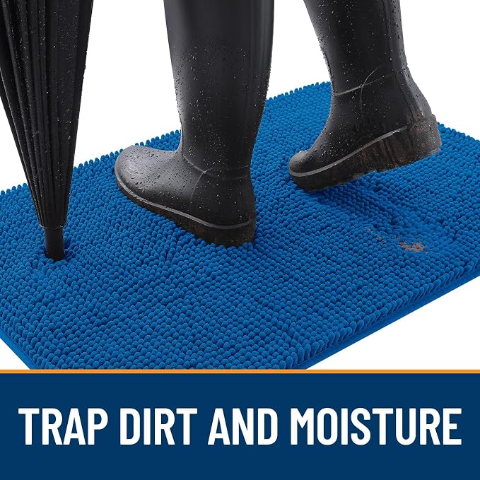 OLANLY Dog Door Mat for Muddy Paws 54x24, Absorbs Moisture and Dirt, Absorbent - Image 2