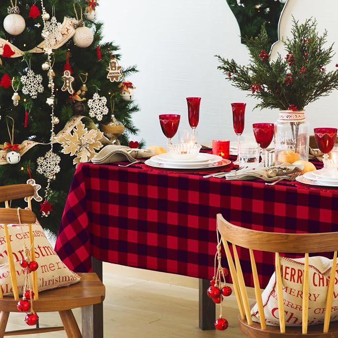 Checkered Square Tablecloth - Image 5