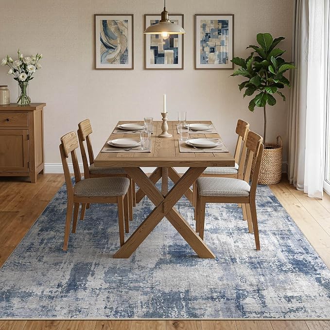 DMOYEST 10x14 Area Rug for Living Room, Washable & Non Slip Large Indoor Carpet - Image 2