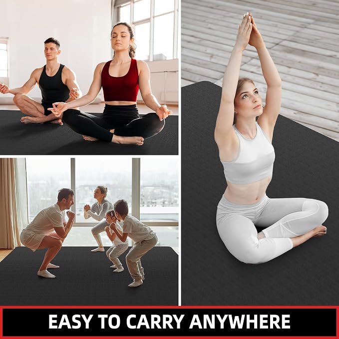 Extra Large Yoga Mat – 72"x48" or 78"x57", 1/4"–1/2" Thick Mat - Image 8