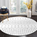 Lahome Moroccan Round Area Rug 5Ft Machine Washable Soft Round Bedroom Rugs by Lahome