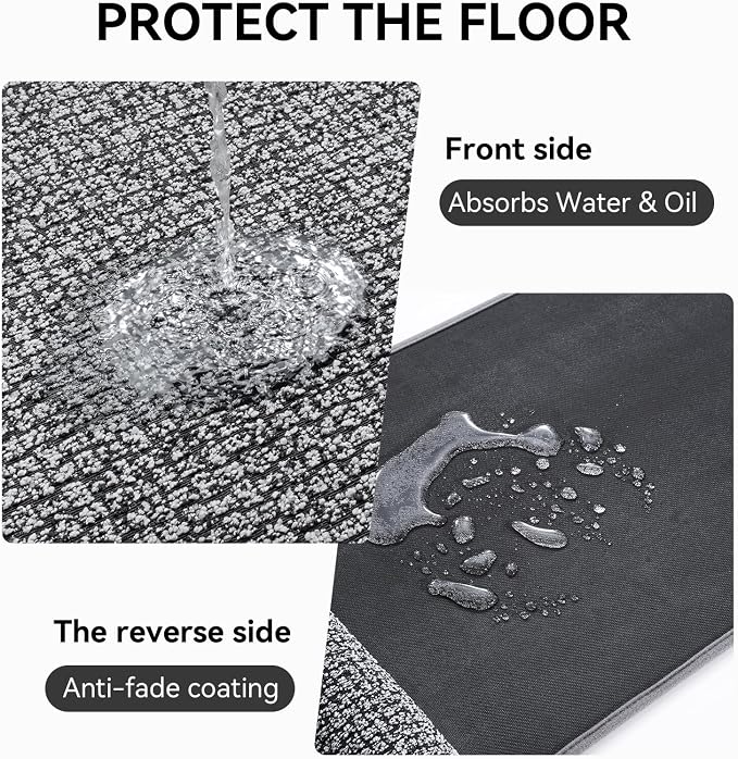 Kitchen Rugs and Mat Non Slip Washable, Super Absorbent Kitchen Mats - Image 5