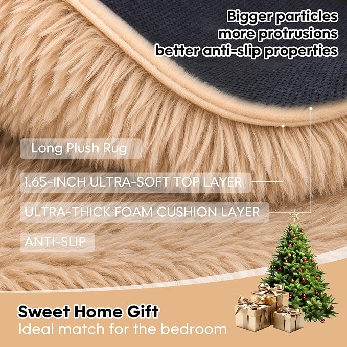 Large 9x12 Area Rug for Living Room, Soft Shag Rugs for Bedroom, Non-Slip Ultra - Image 6