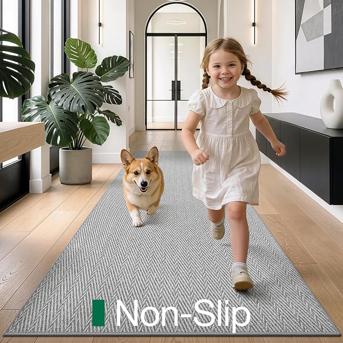 LUMI Ultra Thin Runner Rug for Hallway 2'x8', Non-Slip Entryway Rug - Image 4