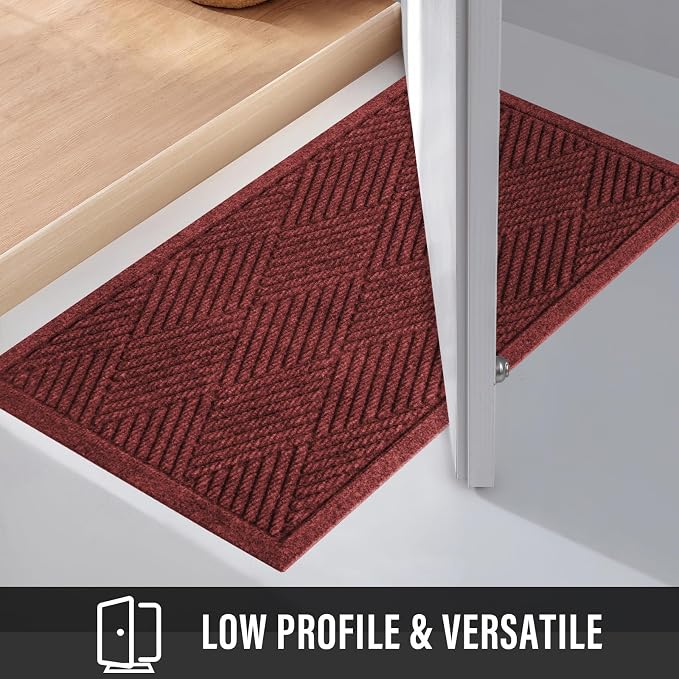 HIYARD Sturdy Front Door Mat, Absorbent Muddy Dirt Resist Welcome Door Mats - Image 6
