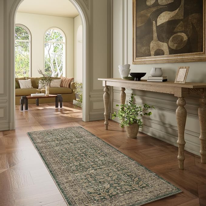 Machine Washable Hallway Runner Rugs: 2'x6' Kitchen Rug Stain Resistant Non - Image 2
