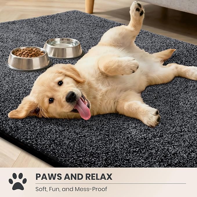 PURRUGS Dirt Trapping Door Mat 34" x 59", Non-Slip Machine Washable Entryway Rug - Image 3
