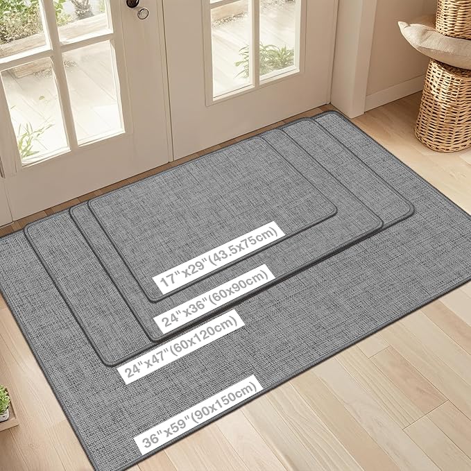 LEKEEPGO Ultra Thin Indoor Door Mat 24"x36", Low-Profile Door Mat Indoor - Image 2
