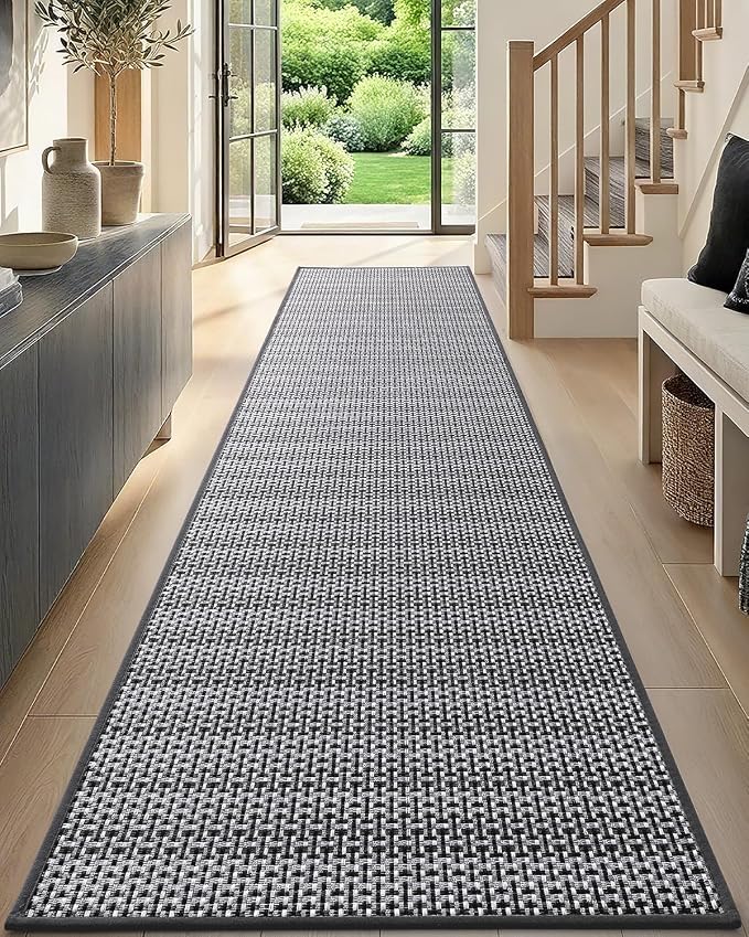 DEXI Hallway Runner Rug 2'4"x8', Non Slip Rubber Backed Runners Carpet by DEXI