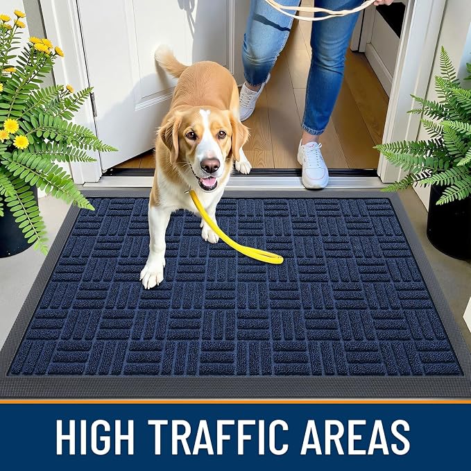 OLANLY Front Door Mat Outside Entrance 71x23, Heavy Duty Sturdy Natural Rubber - Image 6