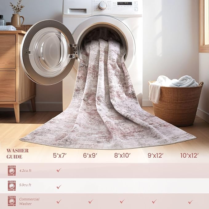 UERMEI 5x7 Washable Area Rug - Image 8