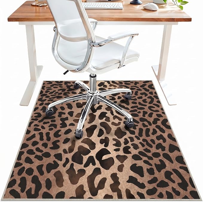48"x60" Office Chair Mat for Hardwood Tile Floor, Under Desk Carpet Protector by BESBLEE