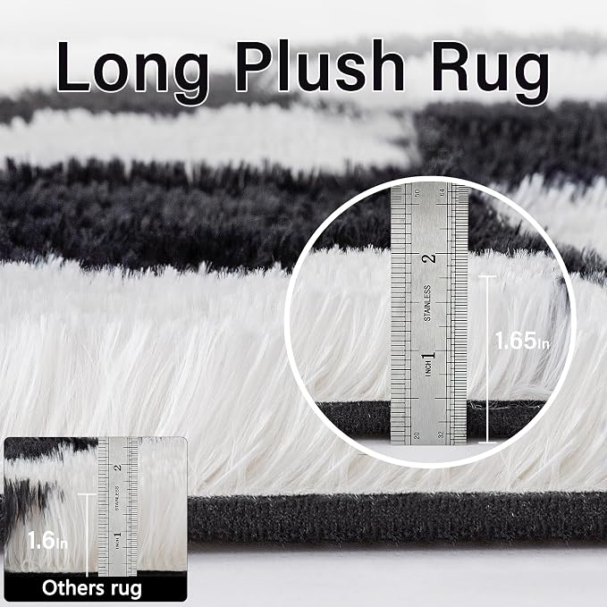 PureCozy Checkered Round Rugs 6ft - Image 4