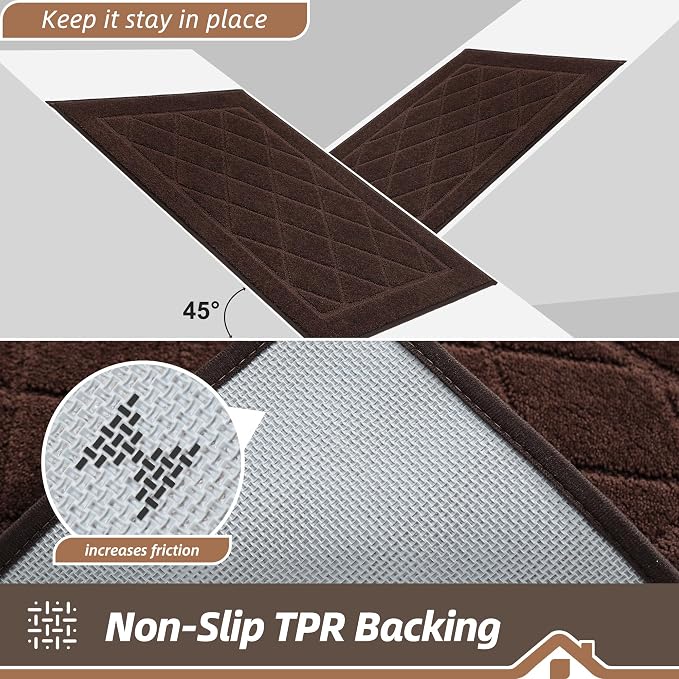 BEQHAUSE Dirt Trapper Door Mat 32" x 48", Doormat Non-Slip Entryway Rugs - Image 5