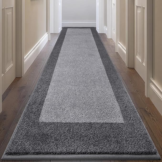Machine Washable Runner Rug 32" x 144", Non Slip Kitchen Rug by Unknown